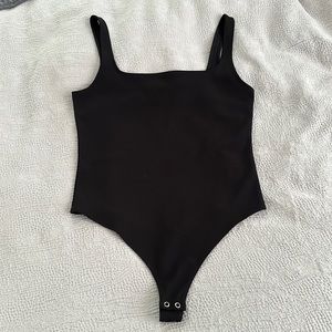 Express square neck thong bodysuit